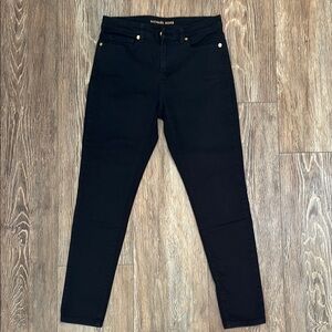 Michael Kors Women's Size 8 Izzy High Waisted Skinny Black Jeans